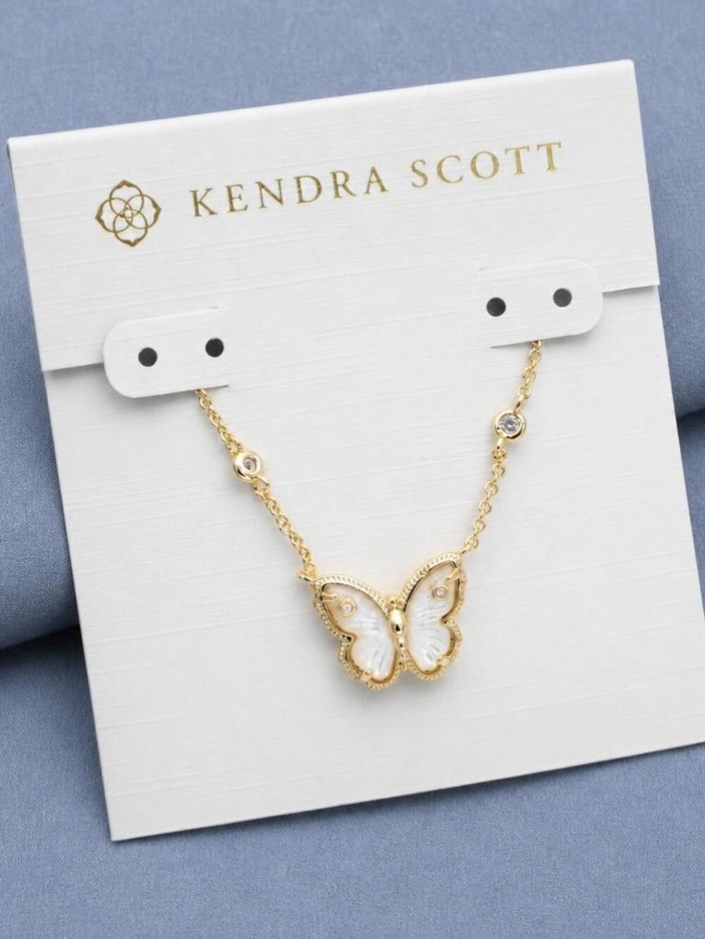 Kendra Scott Cailey Butterfly Gold Pendant Necklace